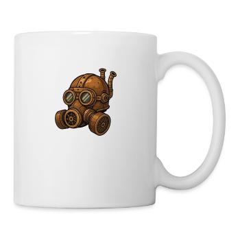 Gas Mask Steampunk - Mug - white - Right