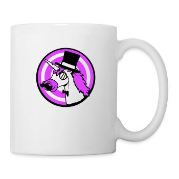 Licorne Sir Gentleman Mr. Rich Monocle Chapeau haut de forme - Mug blanc - blanc - Droite