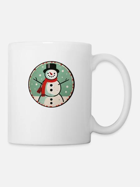 Snowman Classic Winter Fun Design - Mug - white
