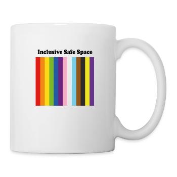 Inklusiver Safe Space LGBTQ Pride - Tasse - Weiß - Rechts