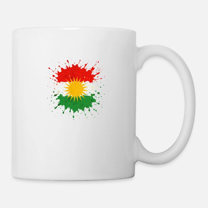 kurdistan klecks - Tasse - Weiß