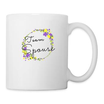 Team Spouse non binary/Team Verlobte:r nicht binär - Tasse - Weiß - Rechts