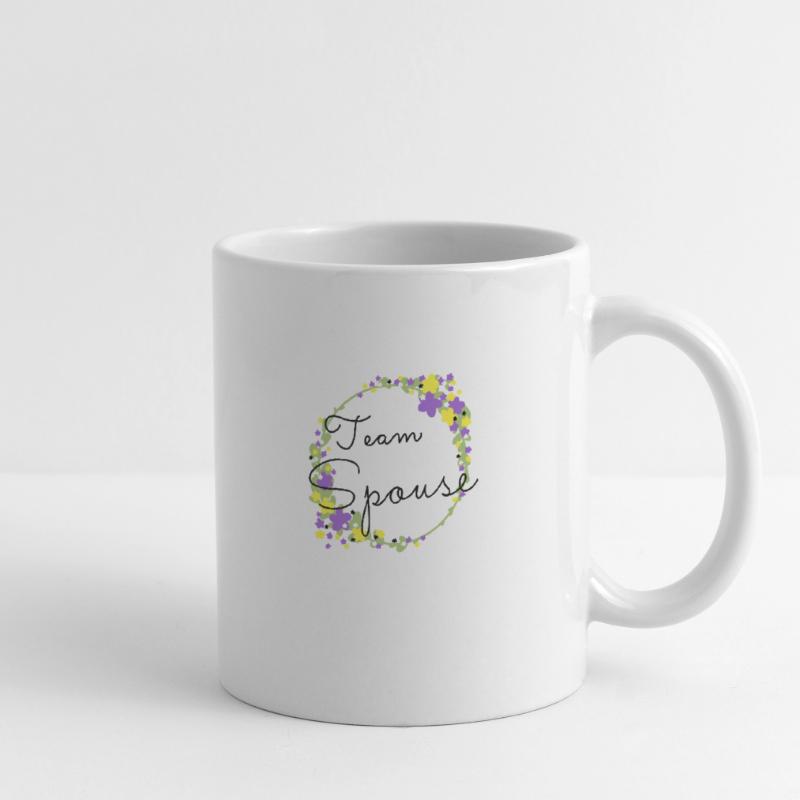 Team Spouse non binary/Team Verfiancé non binary Mug blanc