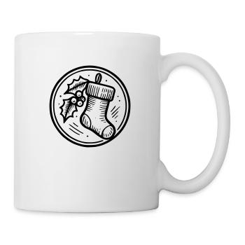 Frohe Weihnachten - Tasse - Weiß - Rechts