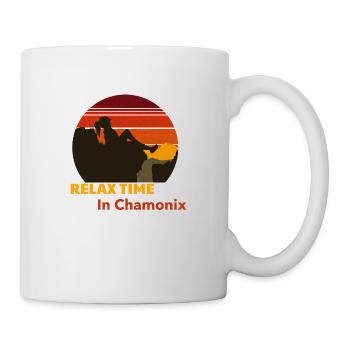Sonnenuntergang in Chamonix - Tasse - Weiß - Rechts