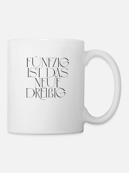 50. Geburtstag - 50 ist das neue 30! - Tasse - Weiß
