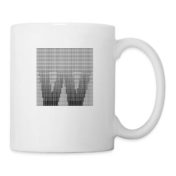 Buchstabe W - Tasse - Weiß - Rechts
