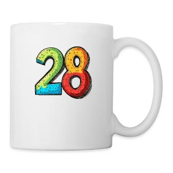 28 Number Comic - Mug - white - Right