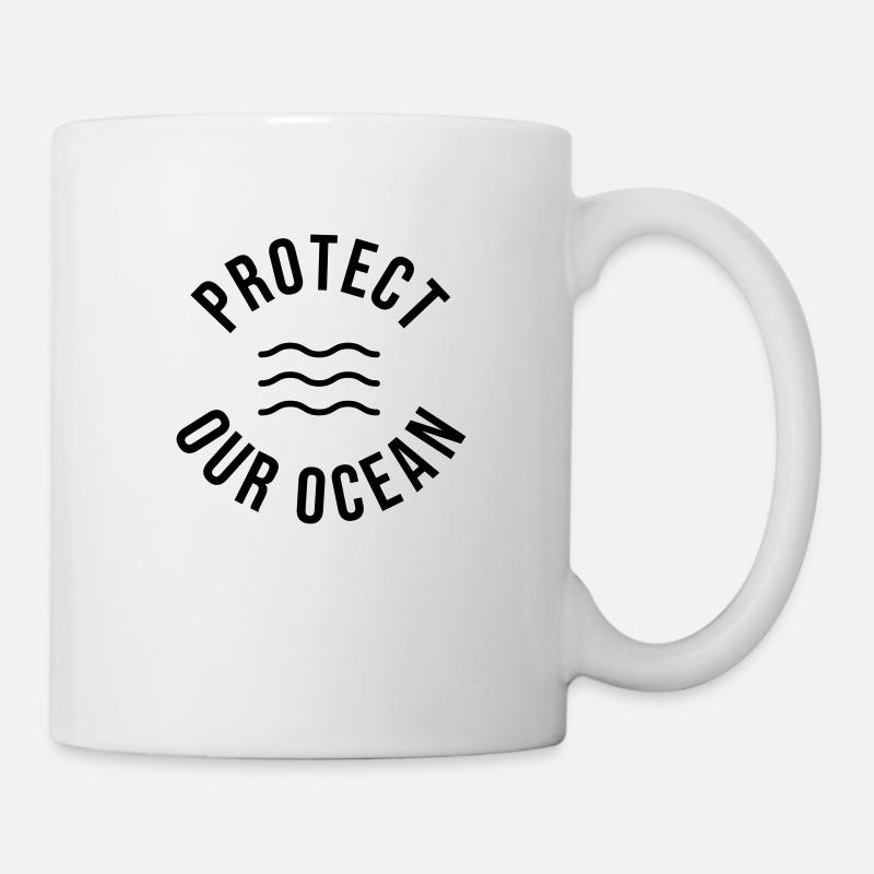 Protect Our Ocean - Tasse - Weiß
