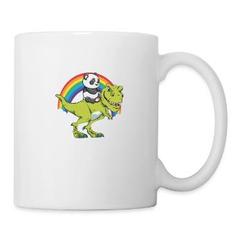 Panda Ours Panda Dinosaure Tyrannosaure T-Rex - Mug blanc - blanc - Droite