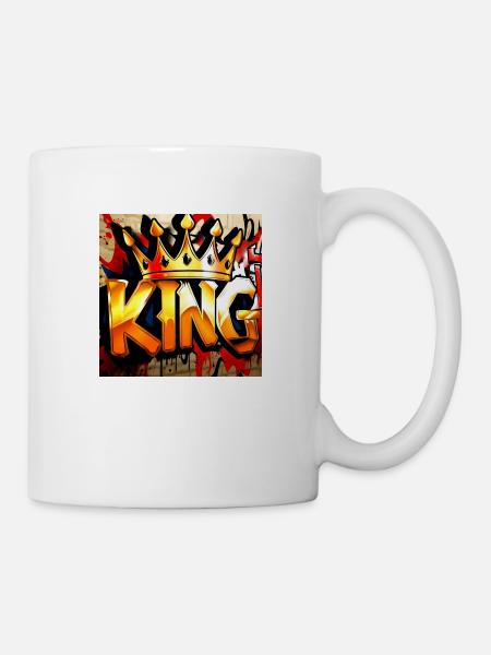 King - Tasse - Weiß