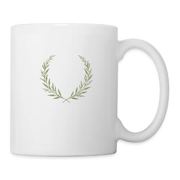Eukalpytus Kranz - Crest, personalisierbar - Tasse - Weiß - Rechts