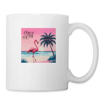 Flamingo - Mug blanc - blanc - Droite