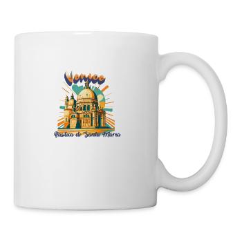 Basilica di Santa Maria - Retro Travel Shirt - Mug - white - Right