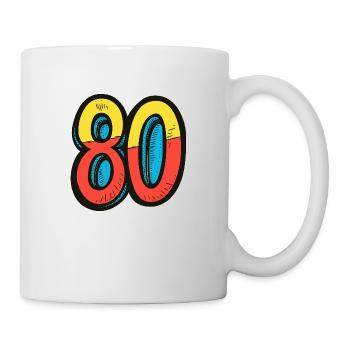 80 Number Comic - Mug - white - Right