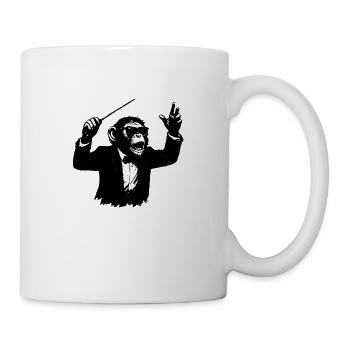 Monkey Conductor in the Monkey Orchestra - Mug - white - Right