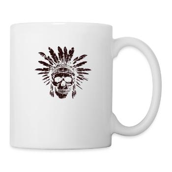 Crâne Indien 01 - Mug blanc - blanc - Droite