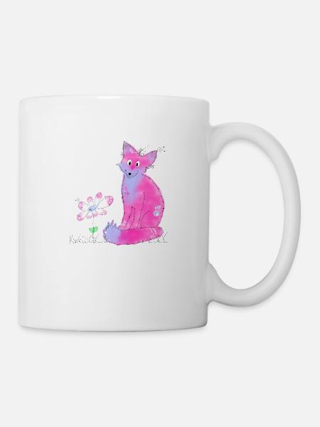 Die den Fuchs liebt - Tasse - Weiß