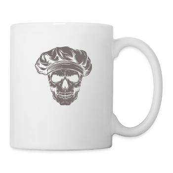 Totenkopf Koch Skull - Mug - white - Right
