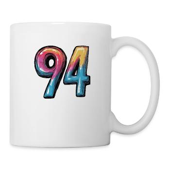 Bande dessinée à 94 numéros - Mug blanc - blanc - Droite