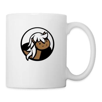 Pferd Süß Pony Fohlen Pferdemädchen Niedlich Comic - Tasse - Weiß - Rechts