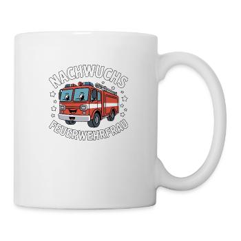 Funny offspring firefighter girl - Mug - white - Right