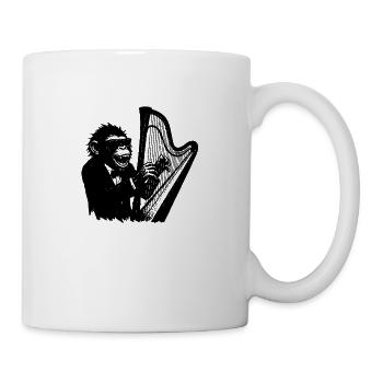 Monkey on the harp - Mug - white - Right