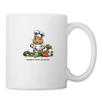Powered by Plants – Koch Hamster Design - Tasse - Weiß - Rechts