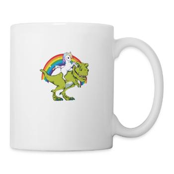 Licorne Fantasy Dinosaure Tyrannosaurus T-Rex - Mug blanc - blanc - Droite