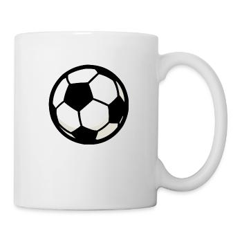 fussball - Tasse - Weiß - Rechts