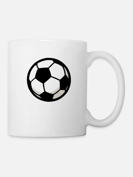 fussball - Tasse - Weiß