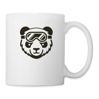 Pandabär Skibrille - Tasse - Weiß - Rechts