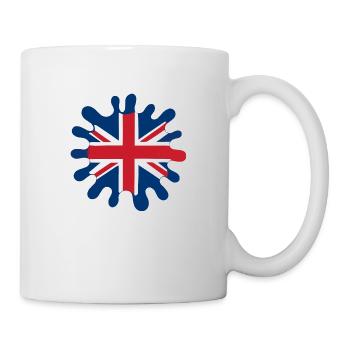 England Flag Blobs - Mug - white - Right