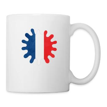 La France éclabousse de couleurs - Mug blanc - blanc - Droite