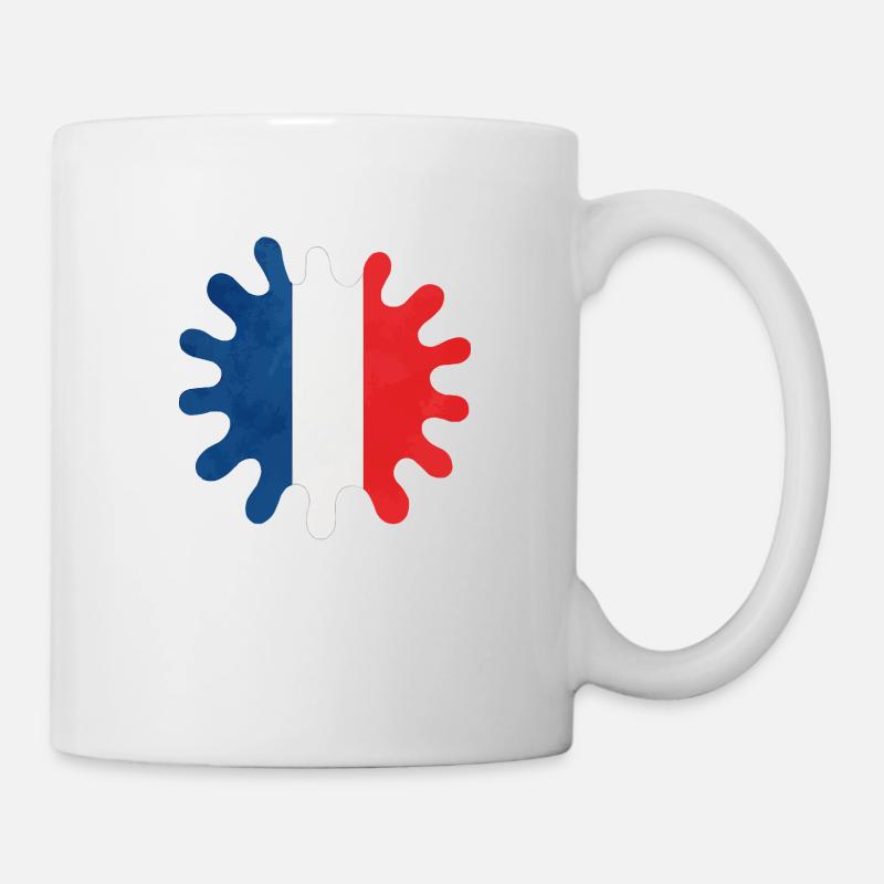 La France éclabousse de couleurs - Mug blanc - blanc