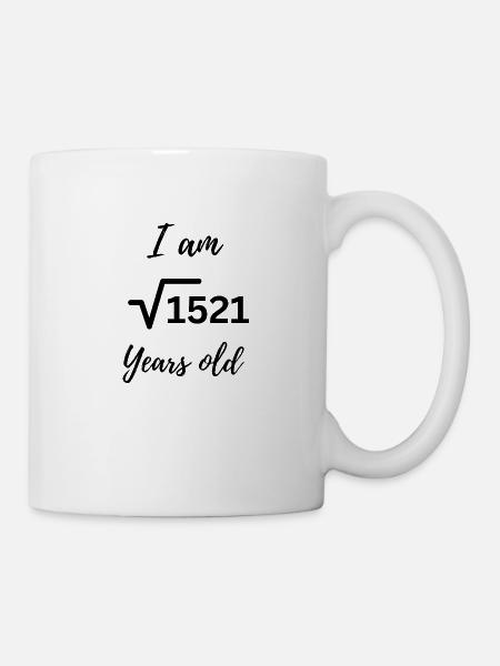 39 Years – Stylish Birthday Number Design - Mug - white