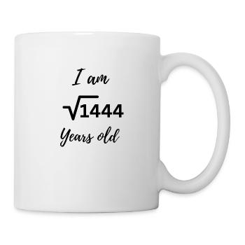 38 Jahre – Bold Zahlendesign zum Geburtstag - Tasse - Weiß - Rechts