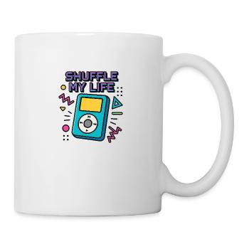 Shuffle your life - Tasse - Weiß - Rechts