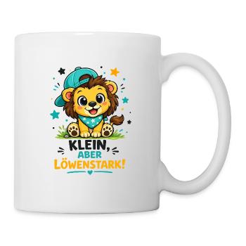 Klein aber Löwenstark - Tasse - Weiß - Rechts