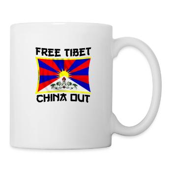 free Tibet - Tasse - Weiß - Rechts