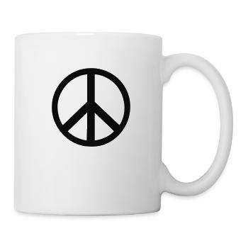Peace-Sign - Tasse - Weiß - Rechts