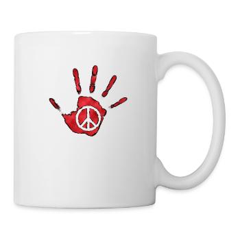 peace - Mug blanc - blanc - Droite