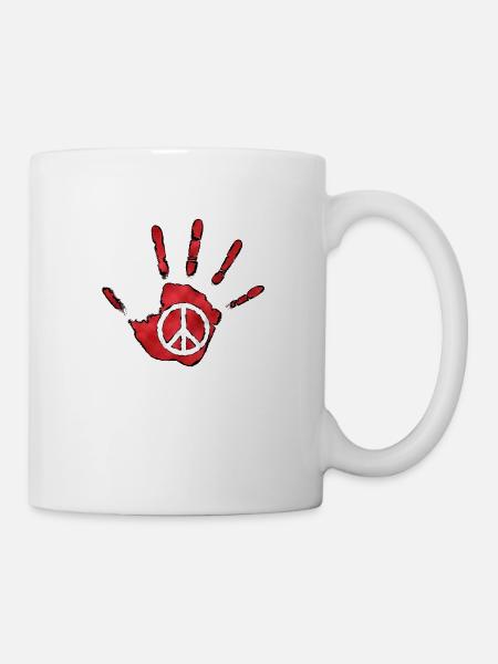 peace - Mug blanc - blanc