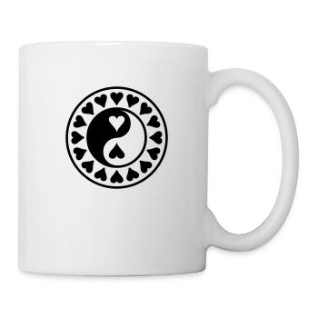 Heart Yin Yang - Mug - white - Right