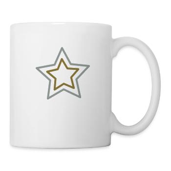Kleine Sterne - Tasse - Weiß - Rechts