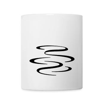 dampfen - Tasse - Weiß - Vorne