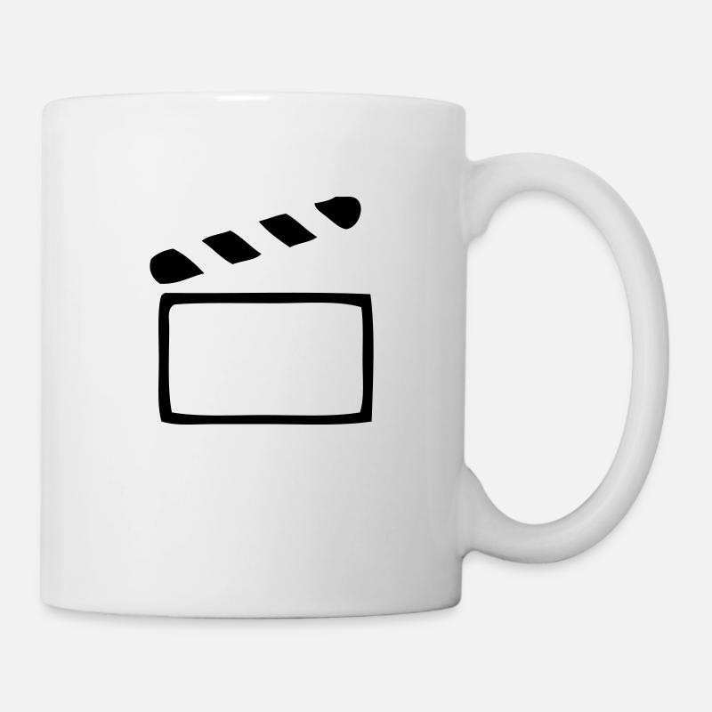Clap - Cinéma - Mug blanc - blanc