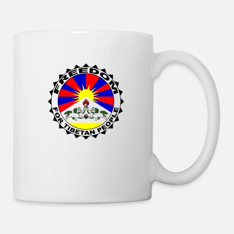 Free Tibet - Mug blanc - blanc