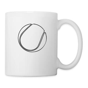 Tennisball - Tasse - Weiß - Rechts