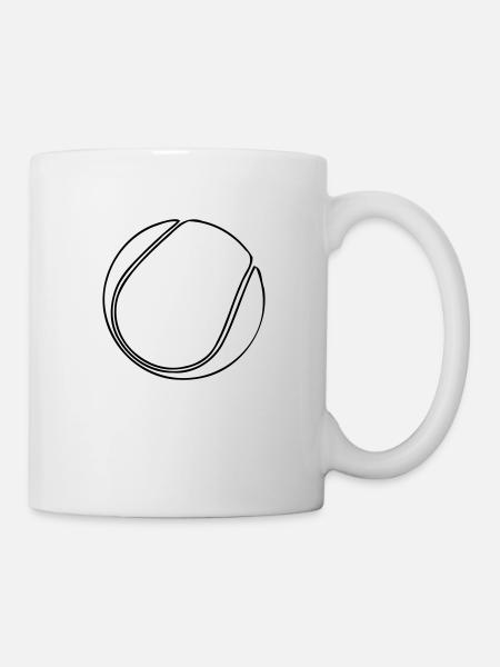 Tennisball - Tasse - Weiß